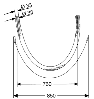 Комплект удлинителей Kludi Rotexa для специальных ванн 7095600-00